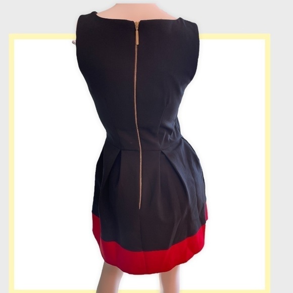 NWT 🏷 CLOSET‎ LONDON Black and Red Sleeveless Evening Dinner Dress Size 4 - Picture 3 of 7